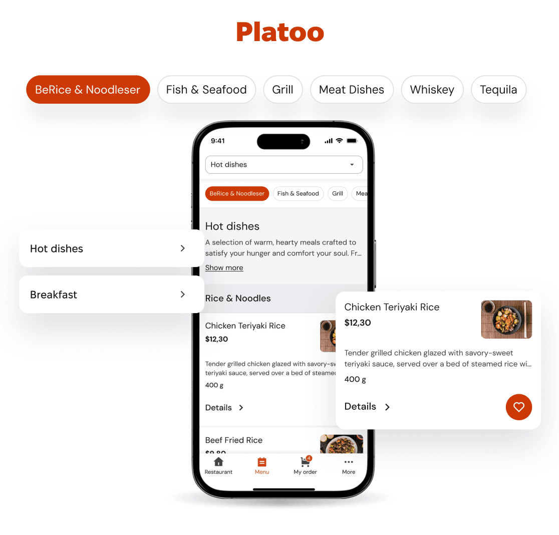 Odkryj wszystko, co oferuje Twój lokal — od pełnego menu po aktualne promocje.